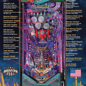 Galactic Tank Force Deluxe Edition Flipper American Pinball (Vorführgerät)