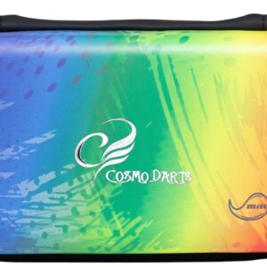 Cosmo Darts Dartcase Clutch Darttasche Rainbow