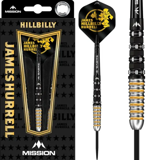 Mission James Hurrell V2 Black PVD & Yellow Steeldart