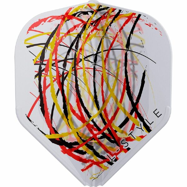 L-Style L1 EZ Rene Eidams V4 Clear White - Ailettes De Fléchettes