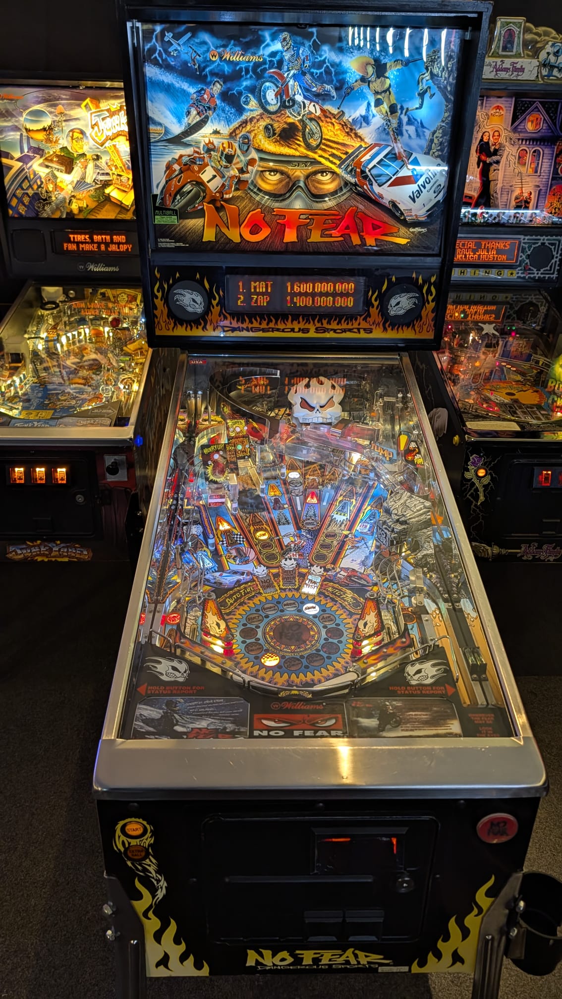 No Fear Williams Flipper Pinball (gebraucht)