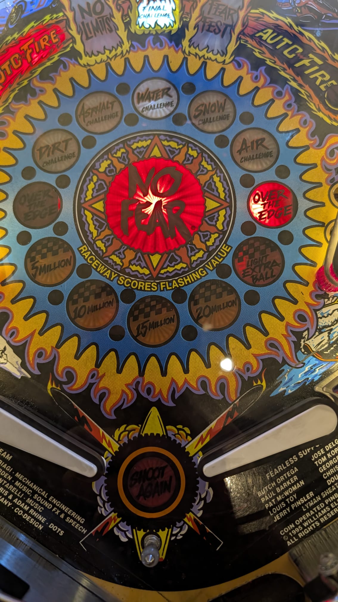 No Fear Williams Flipper Pinball (gebraucht)