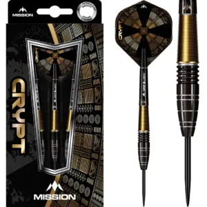 Mission Crypt M1 Black & Gold Steeldart