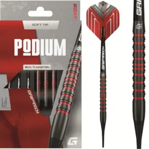 GOAT Podium rot/schwarz Softdart