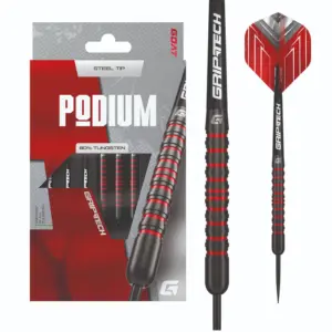 GOAT Podium rot/schwarz Steeldarts