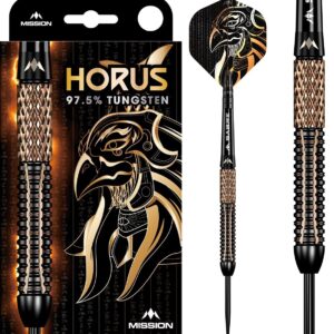 Mission Horus Black & Bronze Electro Plated Steeldart