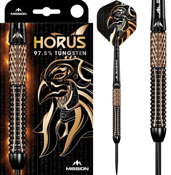 Mission Horus Black & Bronze Electro Plated Steeldart